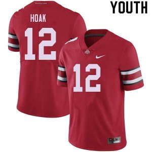 NCAA Ohio State Buckeyes Youth #12 Gunnar Hoak Red Nike Football College Jersey TTM6645QF